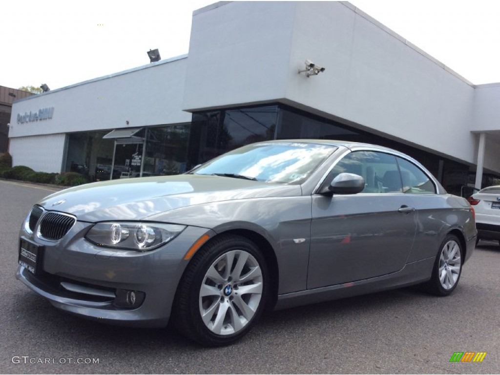 2012 3 Series 328i Convertible - Space Grey Metallic / Cream Beige photo #7
