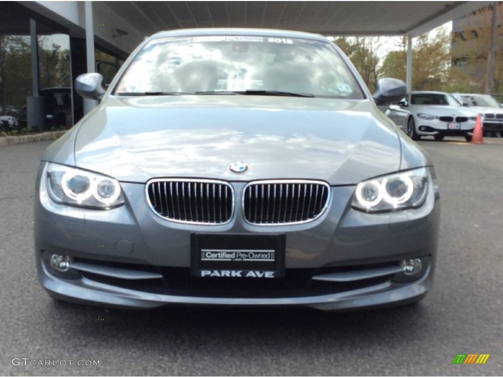 2012 3 Series 328i Convertible - Space Grey Metallic / Cream Beige photo #8