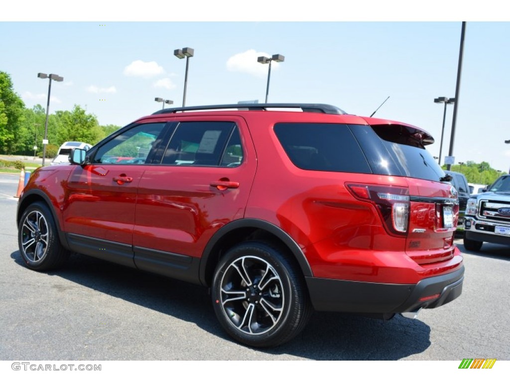 2015 Explorer Sport 4WD - Ruby Red / Sport Charcoal Black/Sienna photo #29