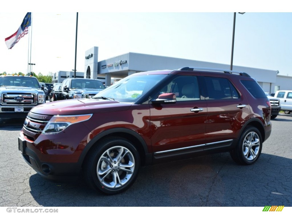 2015 Explorer Limited - Bronze Fire / Medium Light Stone photo #3