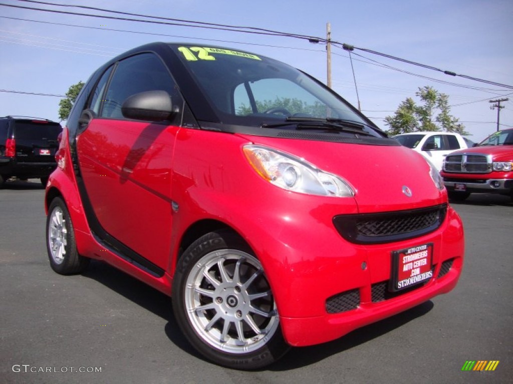 2012 fortwo passion coupe - Rally Red / Design Black photo #1