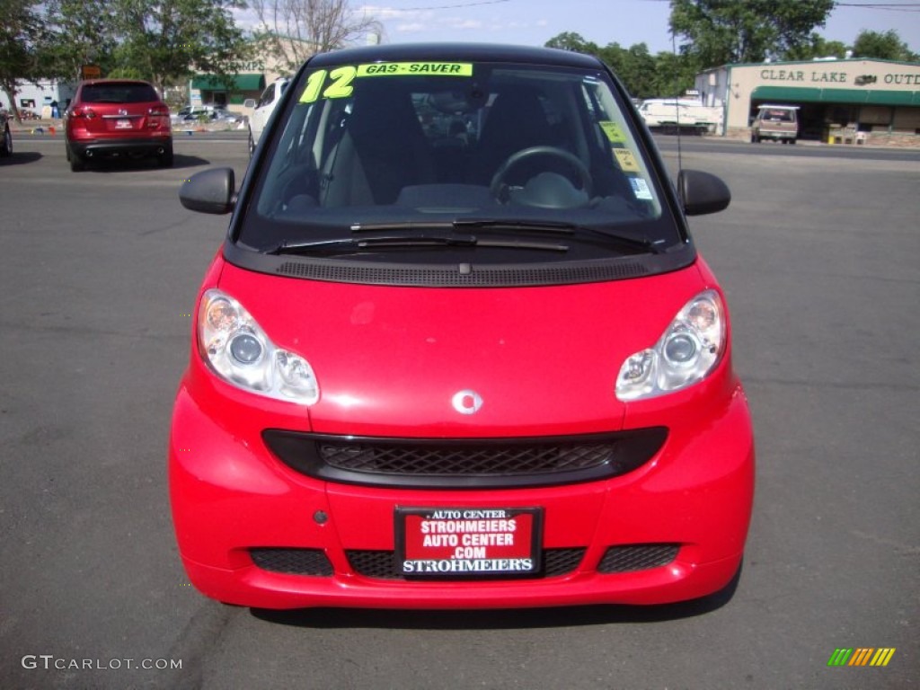 2012 fortwo passion coupe - Rally Red / Design Black photo #2