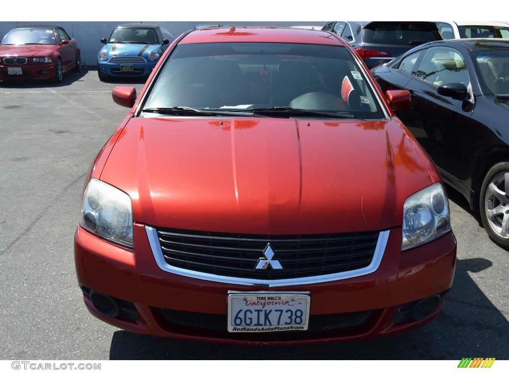 2009 Galant ES - Rave Red Pearl / Black photo #2