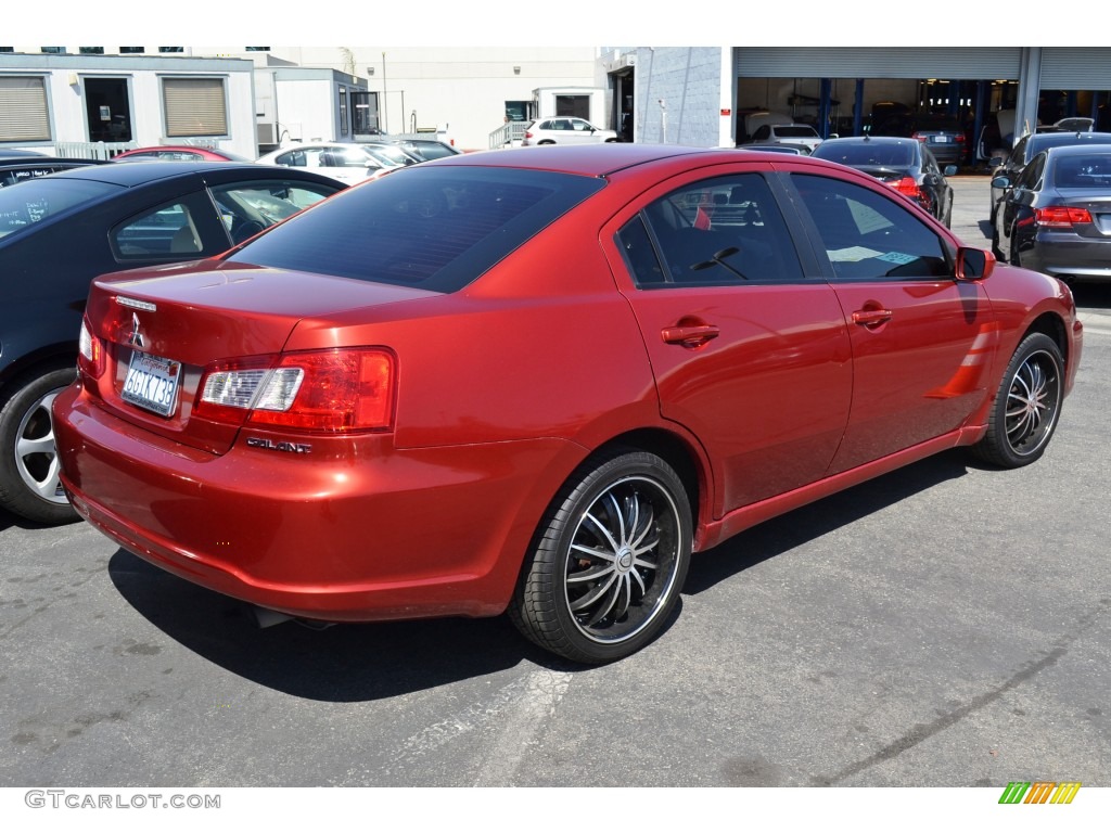 2009 Galant ES - Rave Red Pearl / Black photo #5