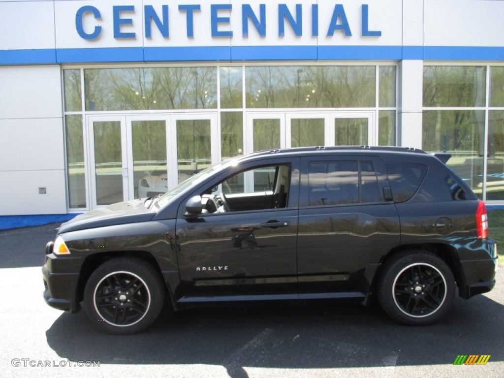 2008 Compass Sport 4x4 - Brilliant Black Crystal Pearl / Dark Slate Gray photo #2