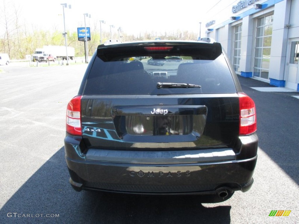 2008 Compass Sport 4x4 - Brilliant Black Crystal Pearl / Dark Slate Gray photo #6