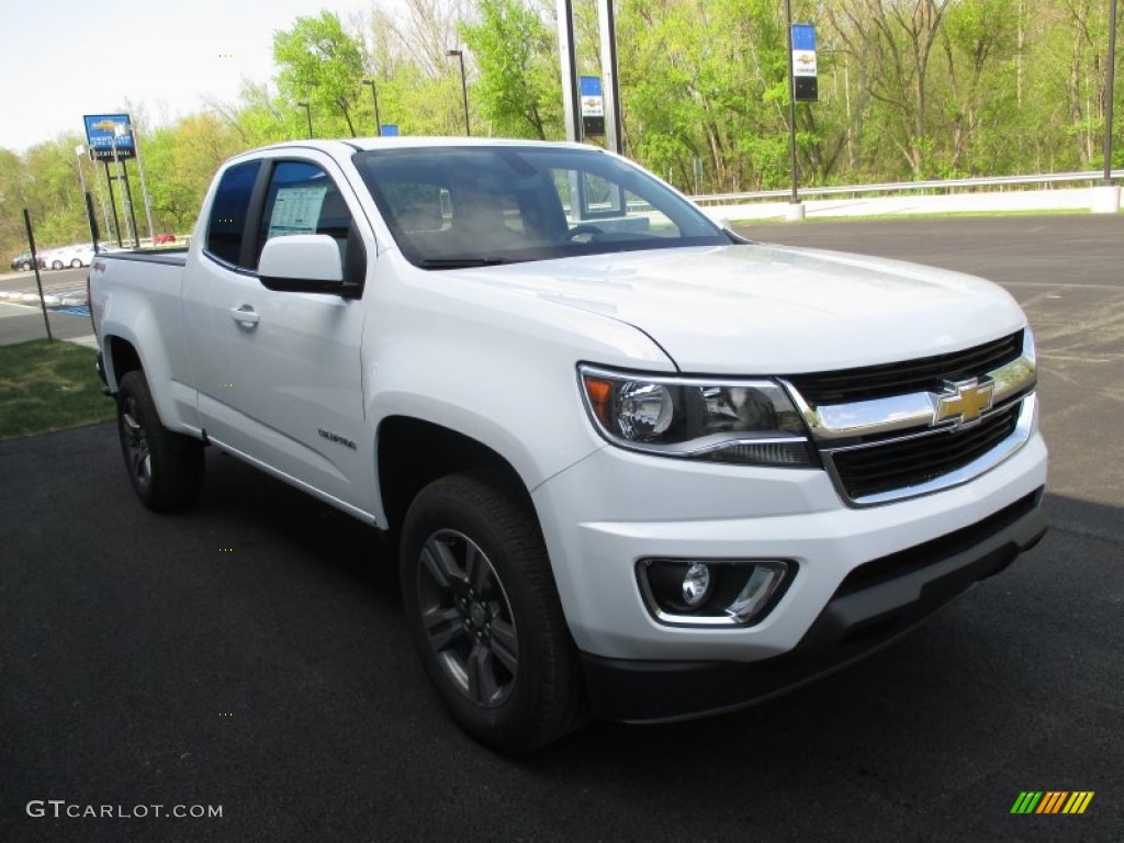 Summit White 2015 Chevrolet Colorado LT Extended Cab 4WD Exterior Photo #103700958
