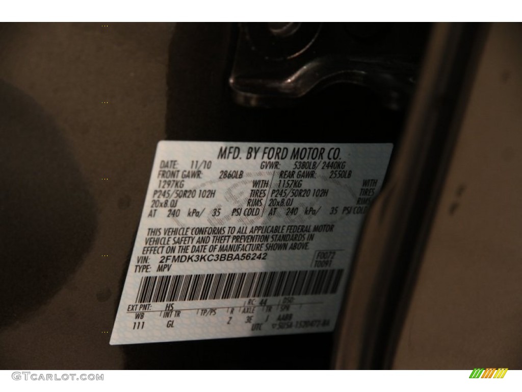 2011 Edge Limited - Earth Metallic / Medium Light Stone photo #28