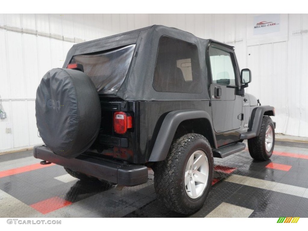 2004 Wrangler Sport 4x4 - Black / Dark Slate Gray photo #8