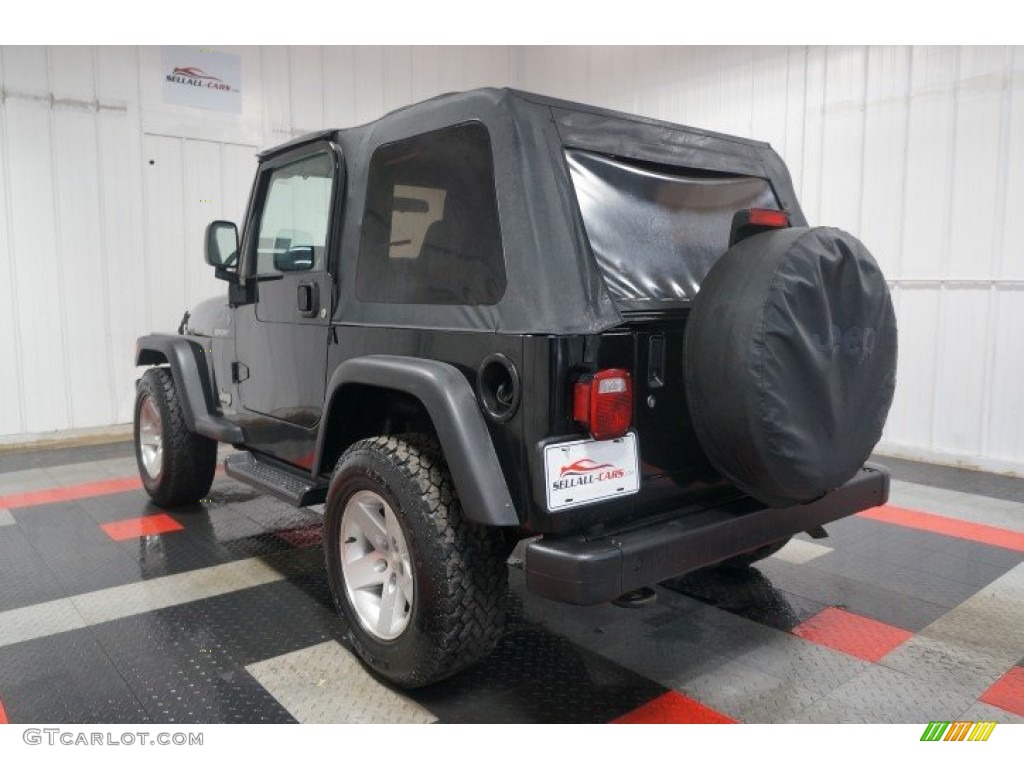 2004 Wrangler Sport 4x4 - Black / Dark Slate Gray photo #10