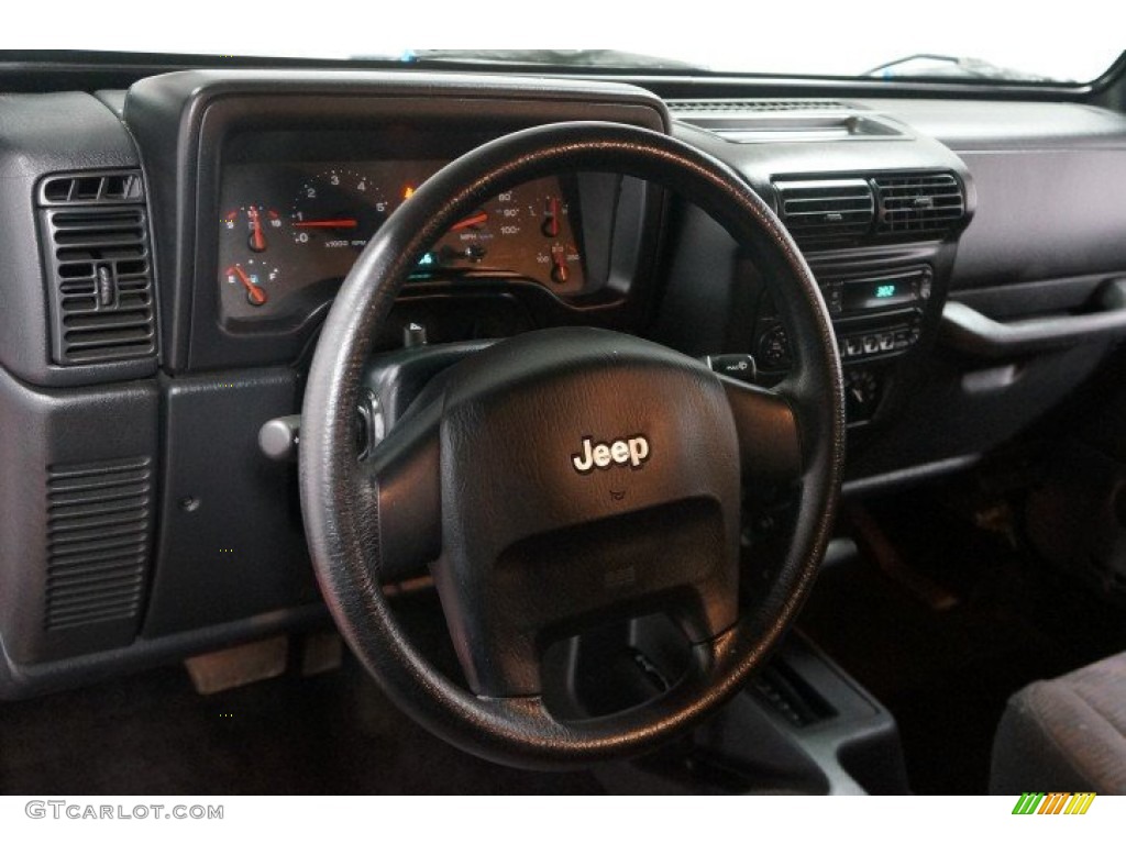 2004 Wrangler Sport 4x4 - Black / Dark Slate Gray photo #17