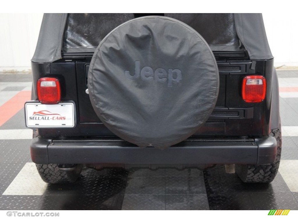 2004 Wrangler Sport 4x4 - Black / Dark Slate Gray photo #43