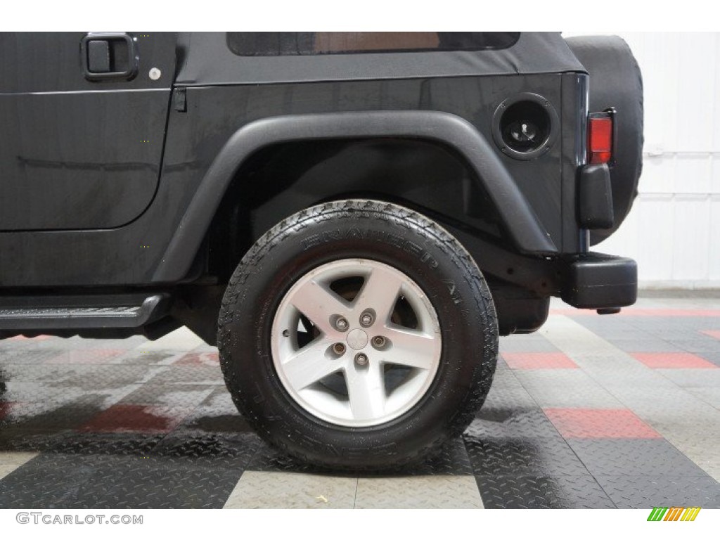2004 Wrangler Sport 4x4 - Black / Dark Slate Gray photo #44