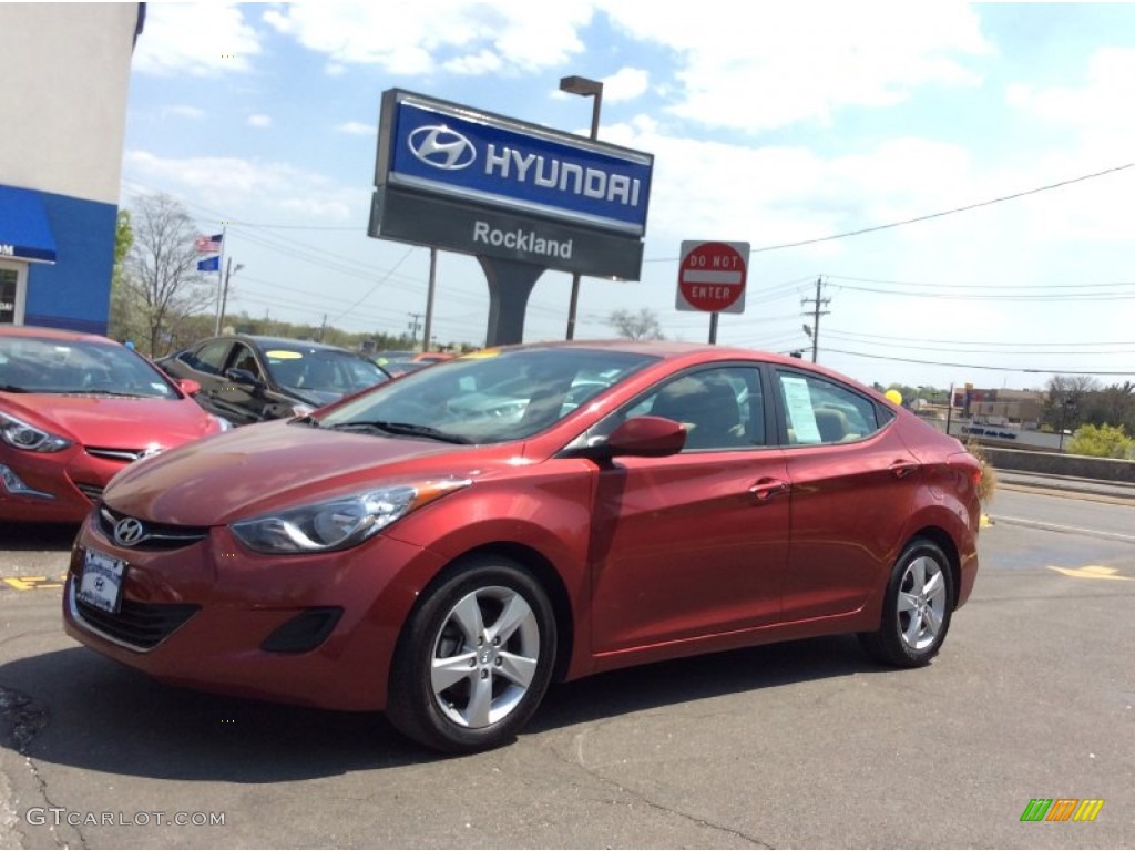 2013 Elantra GLS - Sparkling Ruby / Beige photo #1
