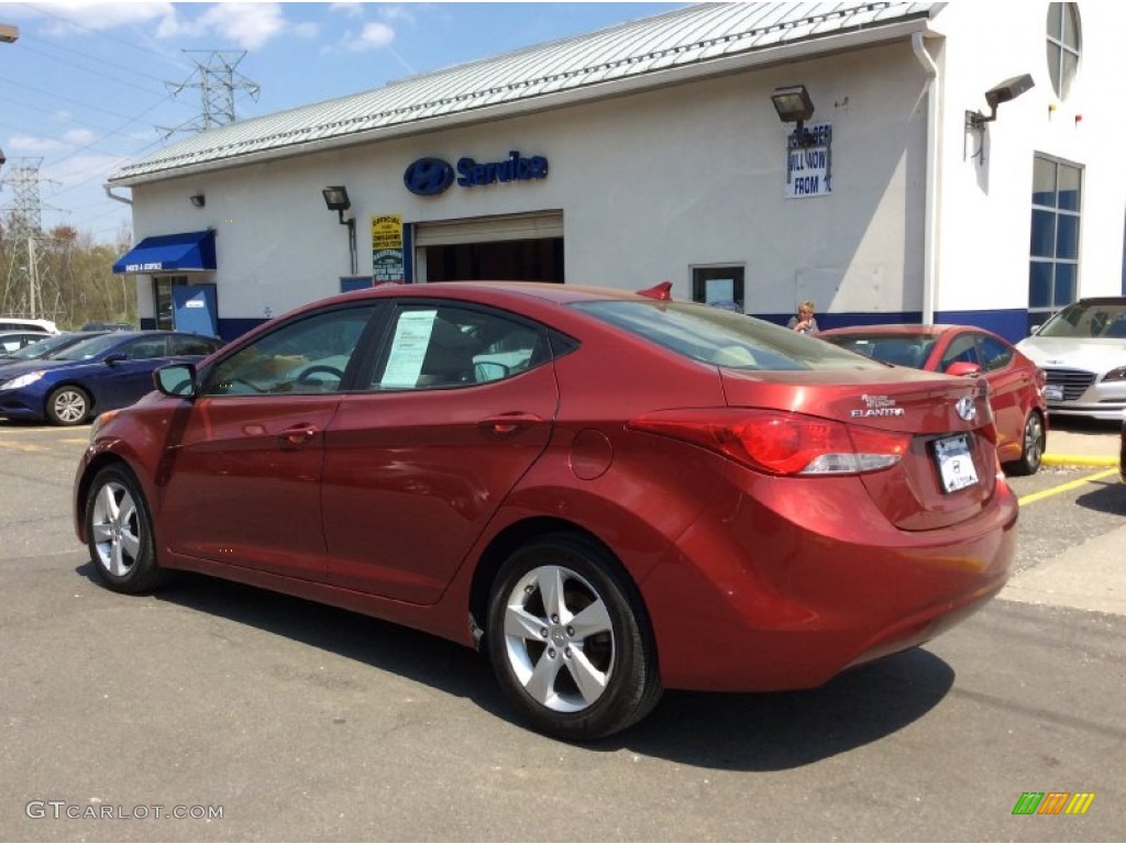2013 Elantra GLS - Sparkling Ruby / Beige photo #6