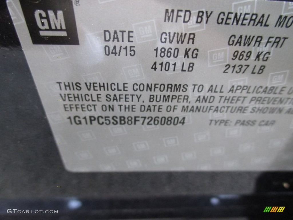 2015 Cruze LT - Blue Ray Metallic / Jet Black/Medium Titanium photo #19