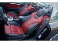 Black/Magma Red Silk Nappa Leather Front Seat Photo for 2011 Audi S5 #103703091