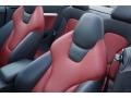 Black/Magma Red Silk Nappa Leather Interior Photo for 2011 Audi S5 #103703115