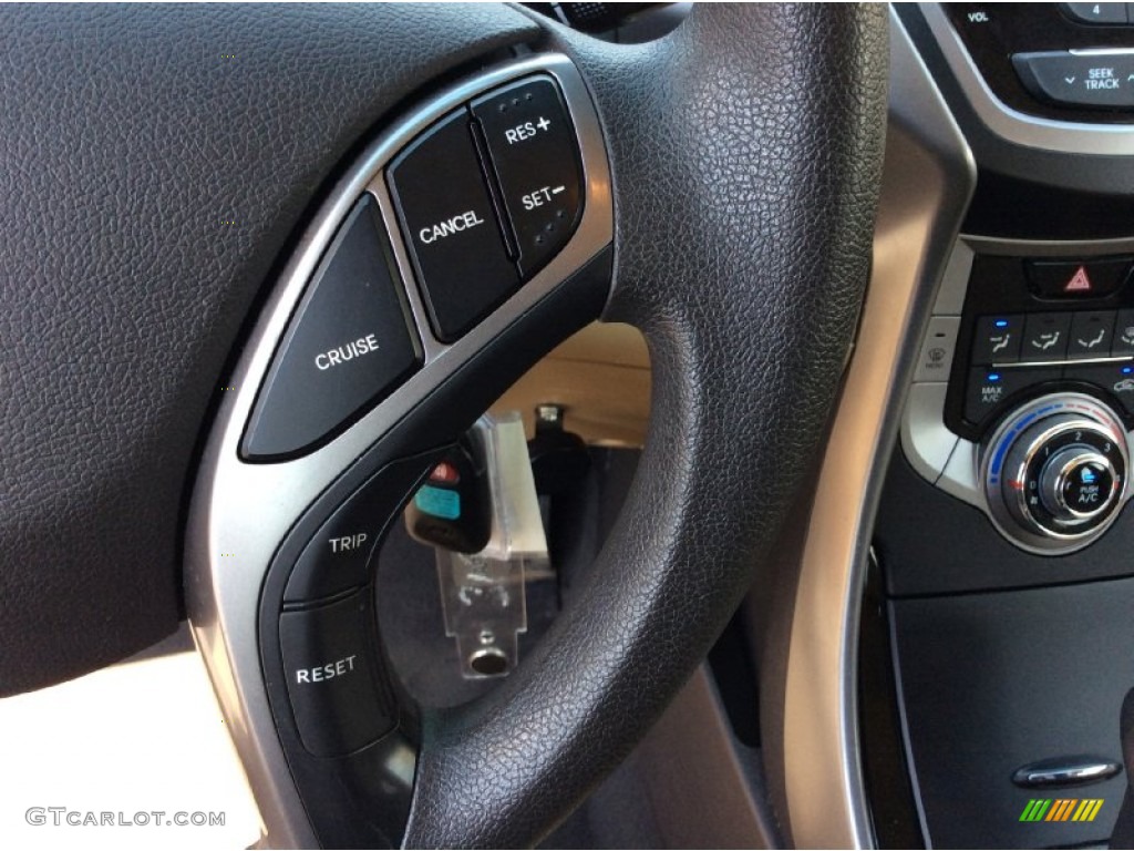 2013 Elantra GLS - Sparkling Ruby / Beige photo #15