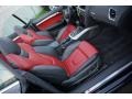 Black/Magma Red Silk Nappa Leather Front Seat Photo for 2011 Audi S5 #103703136