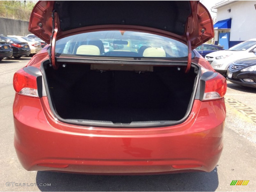 2013 Elantra GLS - Sparkling Ruby / Beige photo #20
