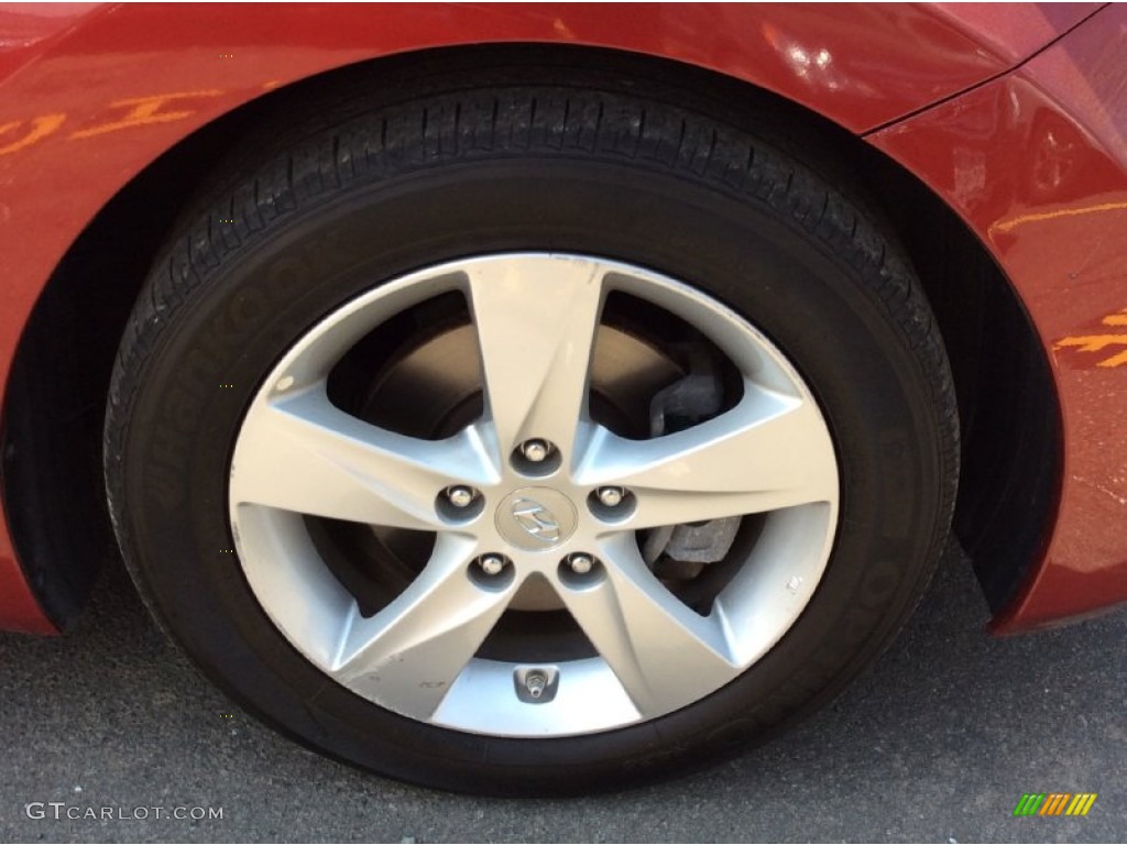 2013 Elantra GLS - Sparkling Ruby / Beige photo #26