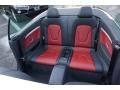 2011 Audi S5 Black/Magma Red Silk Nappa Leather Interior Rear Seat Photo