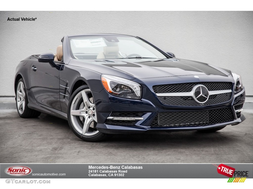 2015 SL 400 Roadster - Lunar Blue Metallic / Ginger Beige/Espresso Brown photo #1