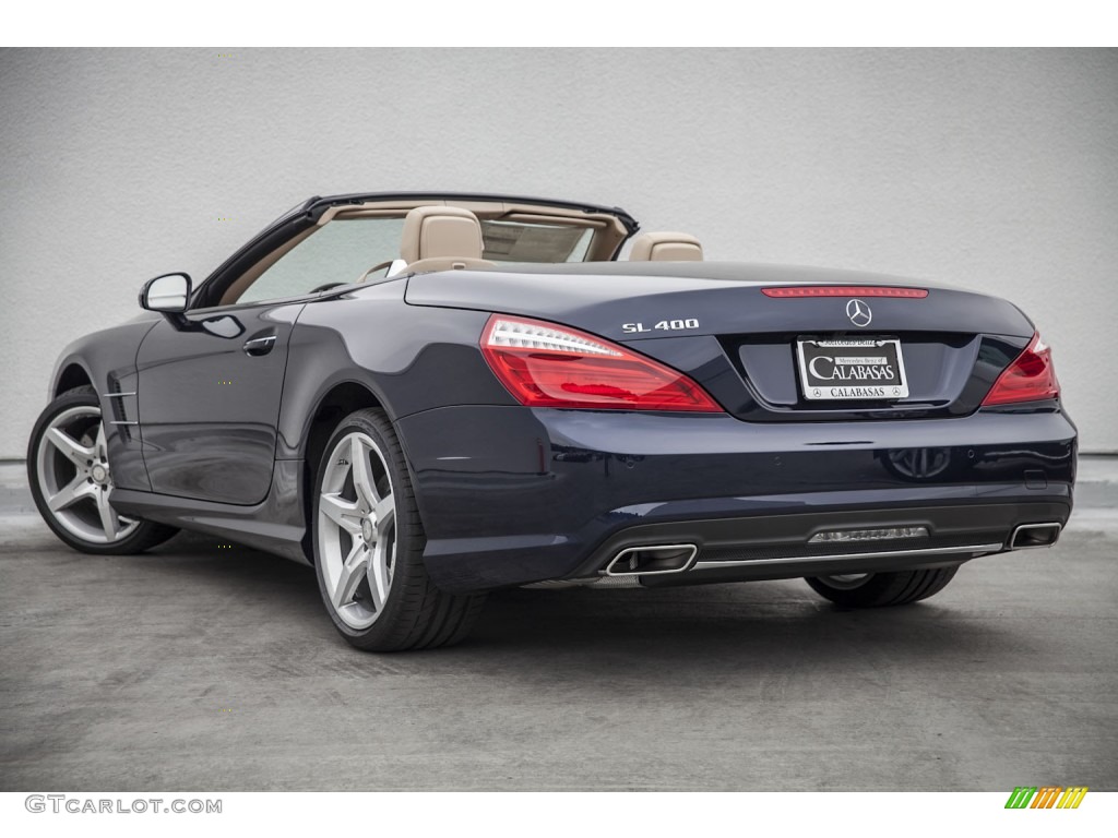 2015 SL 400 Roadster - Lunar Blue Metallic / Ginger Beige/Espresso Brown photo #2