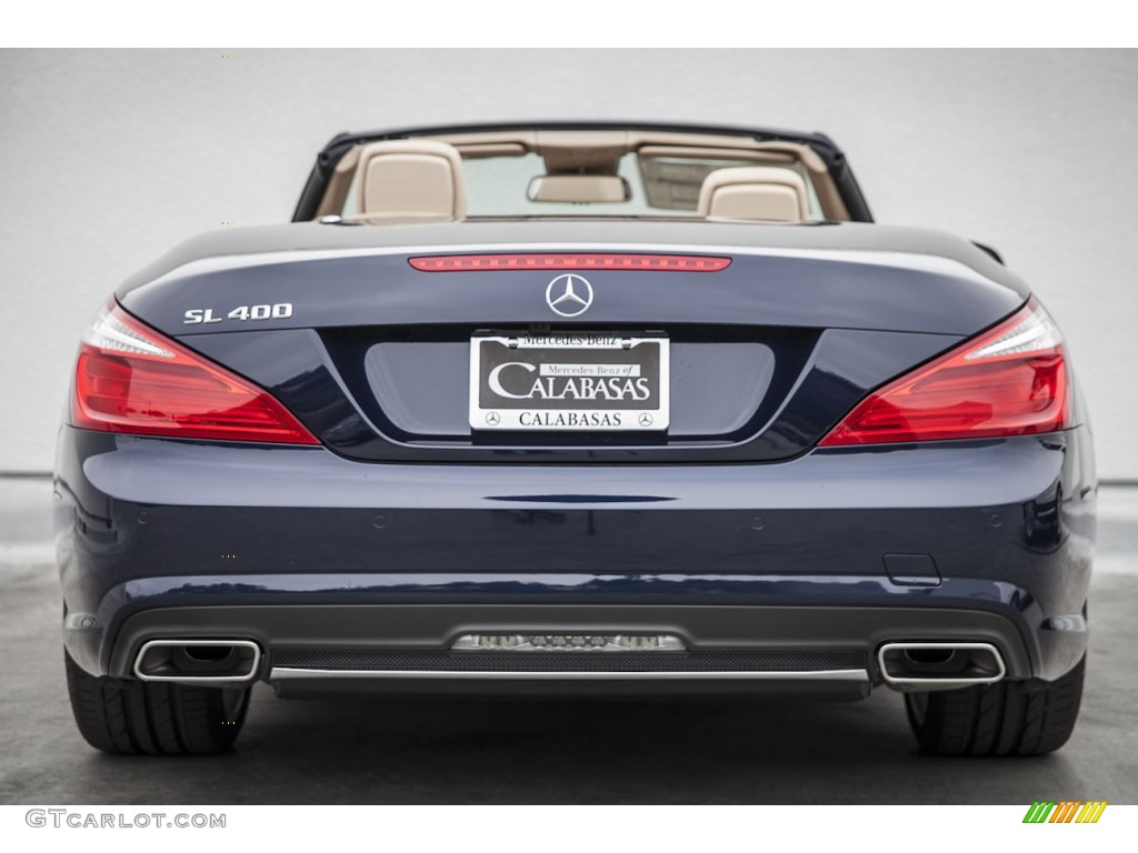 2015 SL 400 Roadster - Lunar Blue Metallic / Ginger Beige/Espresso Brown photo #3