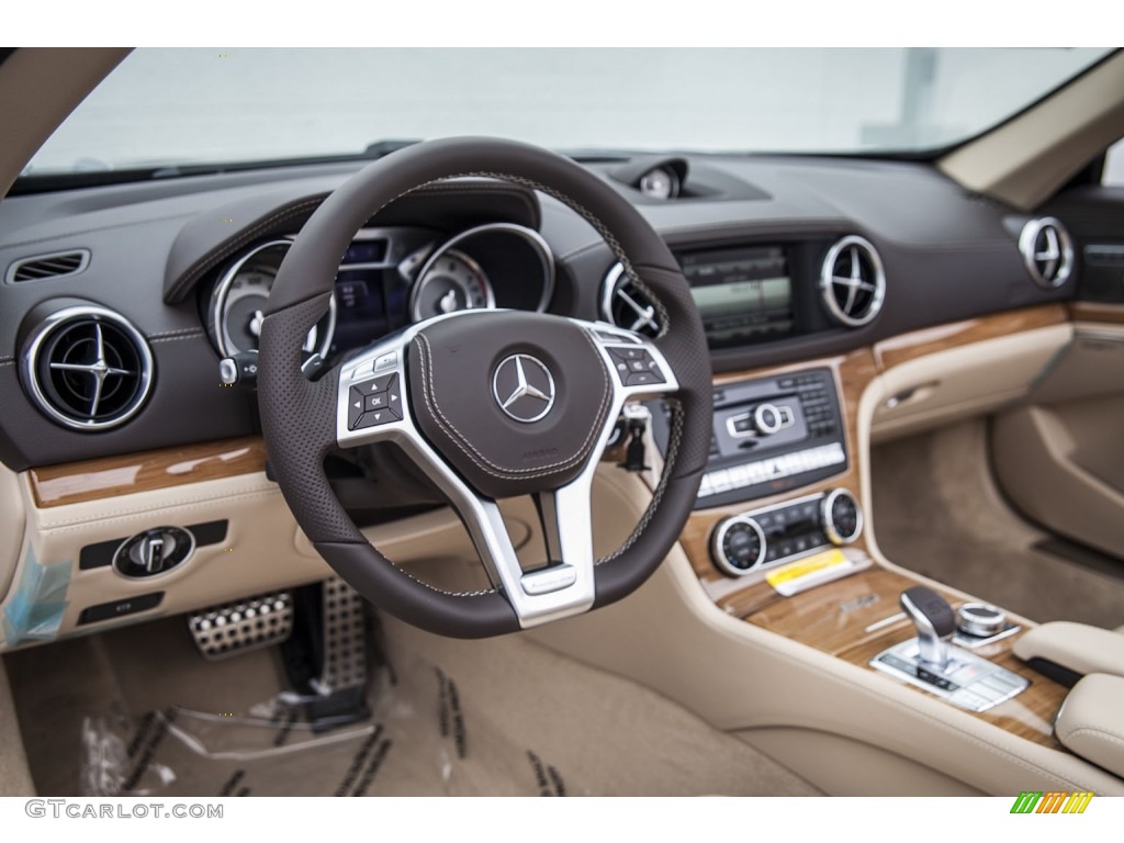 2015 SL 400 Roadster - Lunar Blue Metallic / Ginger Beige/Espresso Brown photo #5