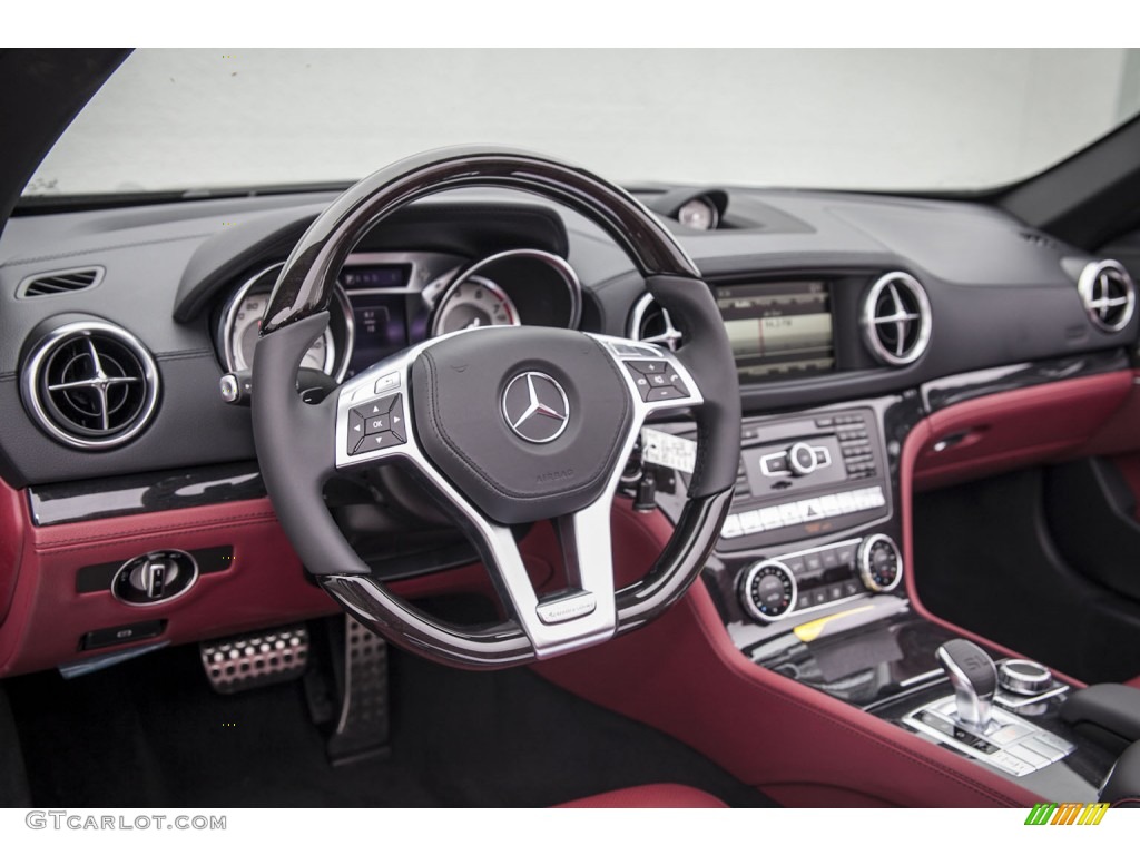 2015 Mercedes-Benz SL 400 Roadster Bengal Red/Black Dashboard Photo #103704475