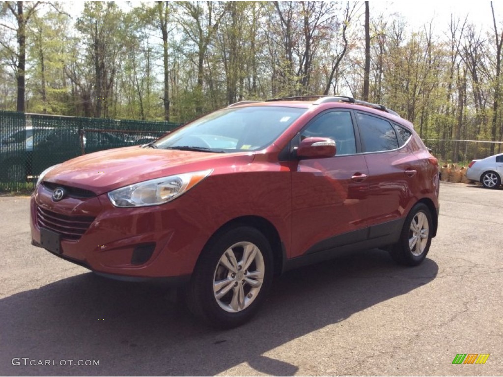 2012 Tucson GLS AWD - Garnet Red / Taupe photo #1