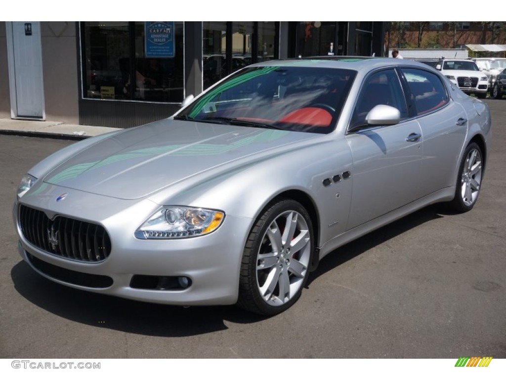 2009 Quattroporte  - Grigio Touring (Silver) / Rosso Corallo photo #1