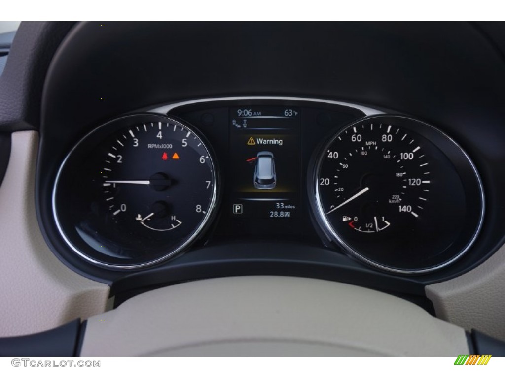 2015 Rogue SL AWD - Pearl White / Almond photo #15
