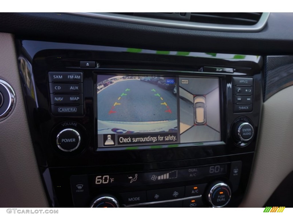 2015 Rogue SL AWD - Pearl White / Almond photo #16