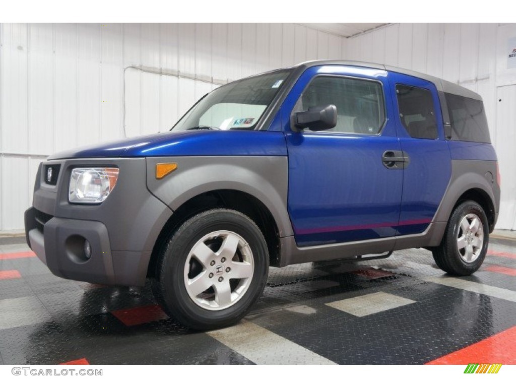 2004 Element EX AWD - Fiji Blue Pearl / Gray photo #2