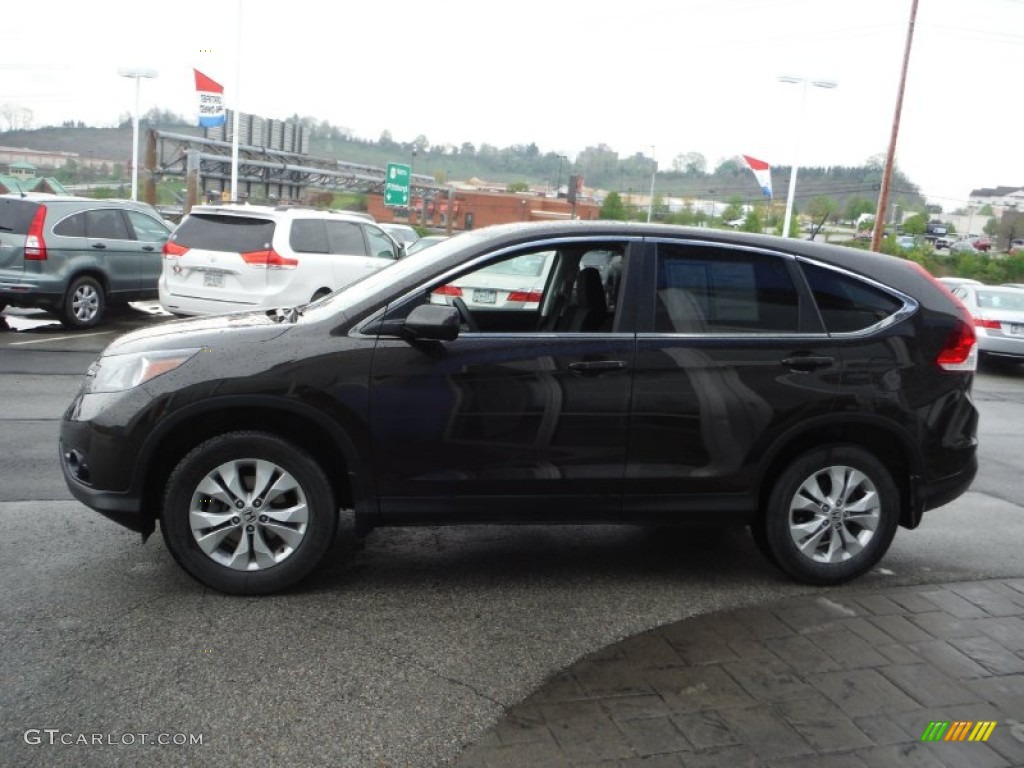 2014 CR-V EX AWD - Kona Coffee Metallic / Black photo #6