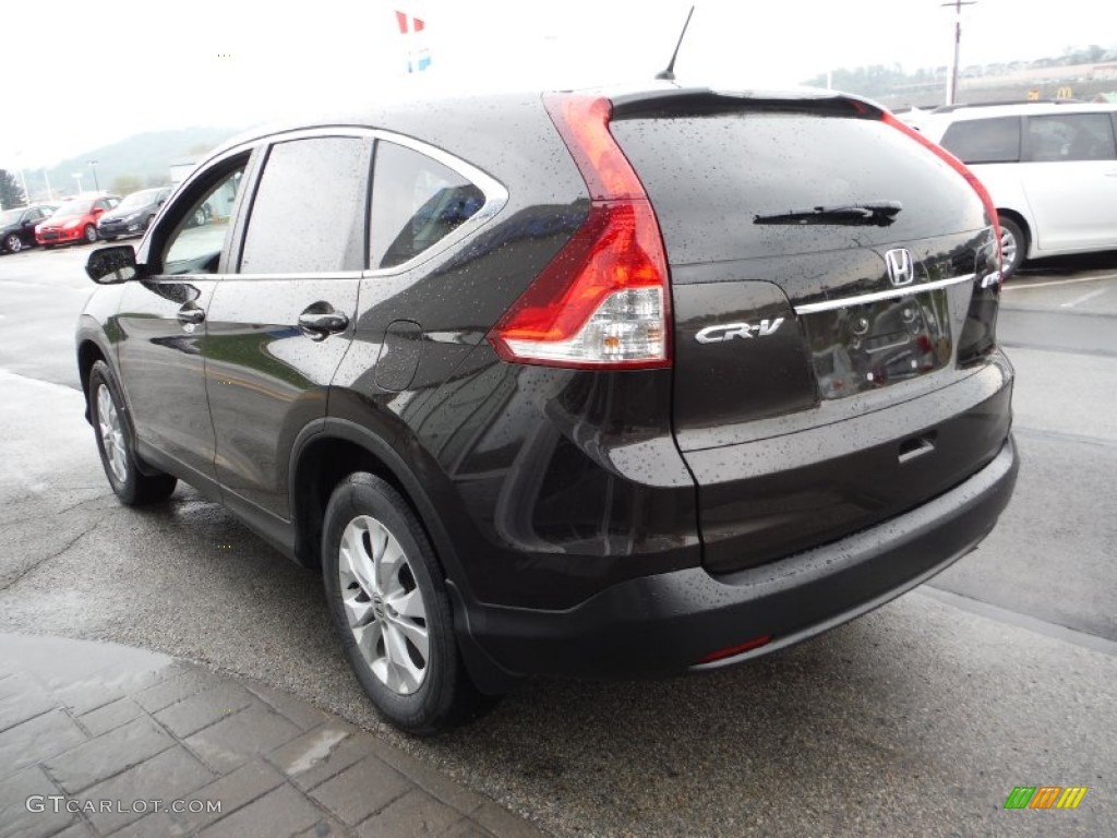 2014 CR-V EX AWD - Kona Coffee Metallic / Black photo #7