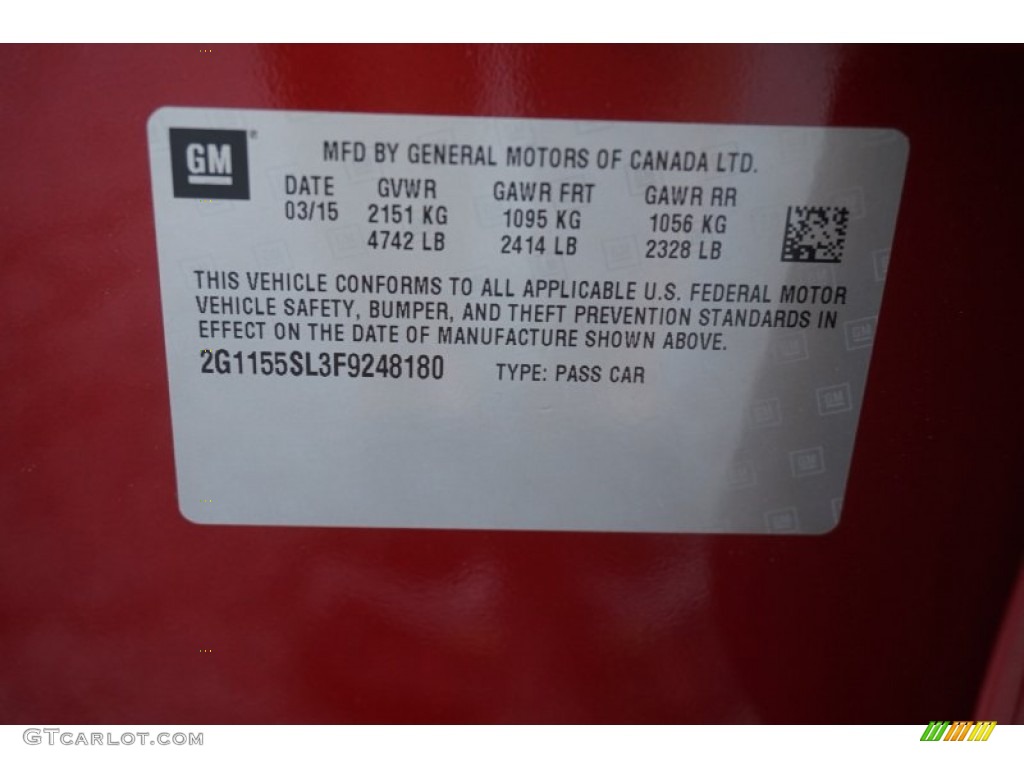 2015 Impala LTZ - Red Rock Metallic / Jet Black photo #17