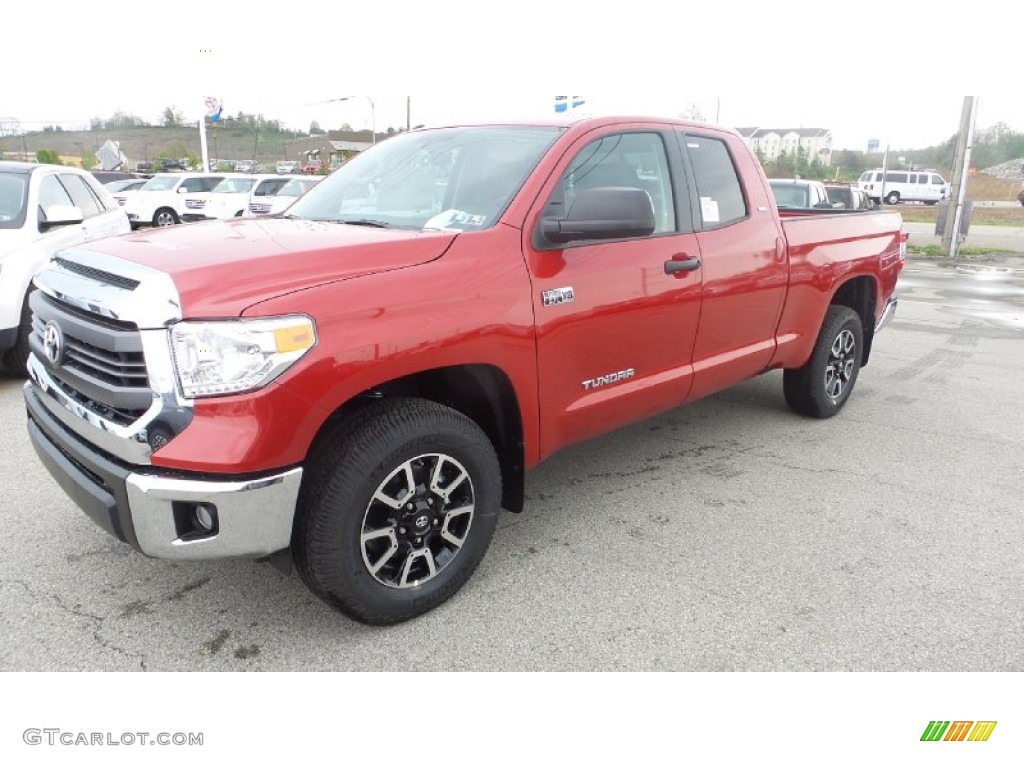 2015 Tundra SR5 Double Cab 4x4 - Barcelona Red Metallic / Graphite photo #4