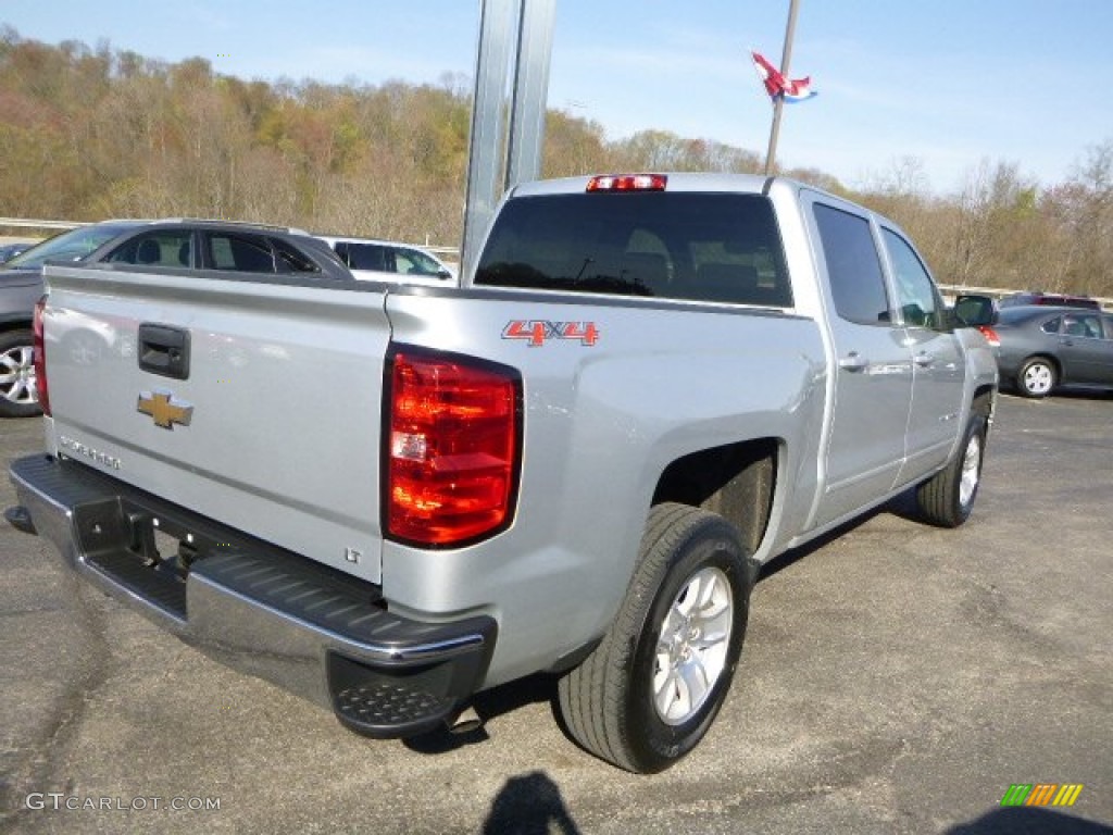 2015 Silverado 1500 LT Crew Cab 4x4 - Silver Ice Metallic / Jet Black photo #6