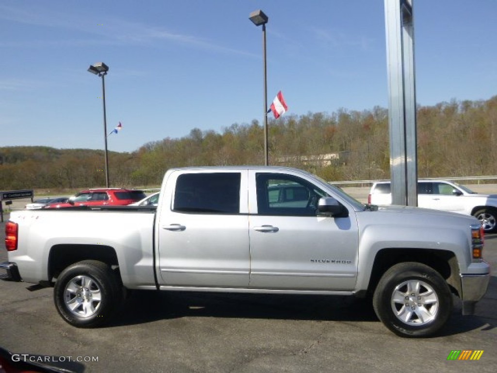 2015 Silverado 1500 LT Crew Cab 4x4 - Silver Ice Metallic / Jet Black photo #7