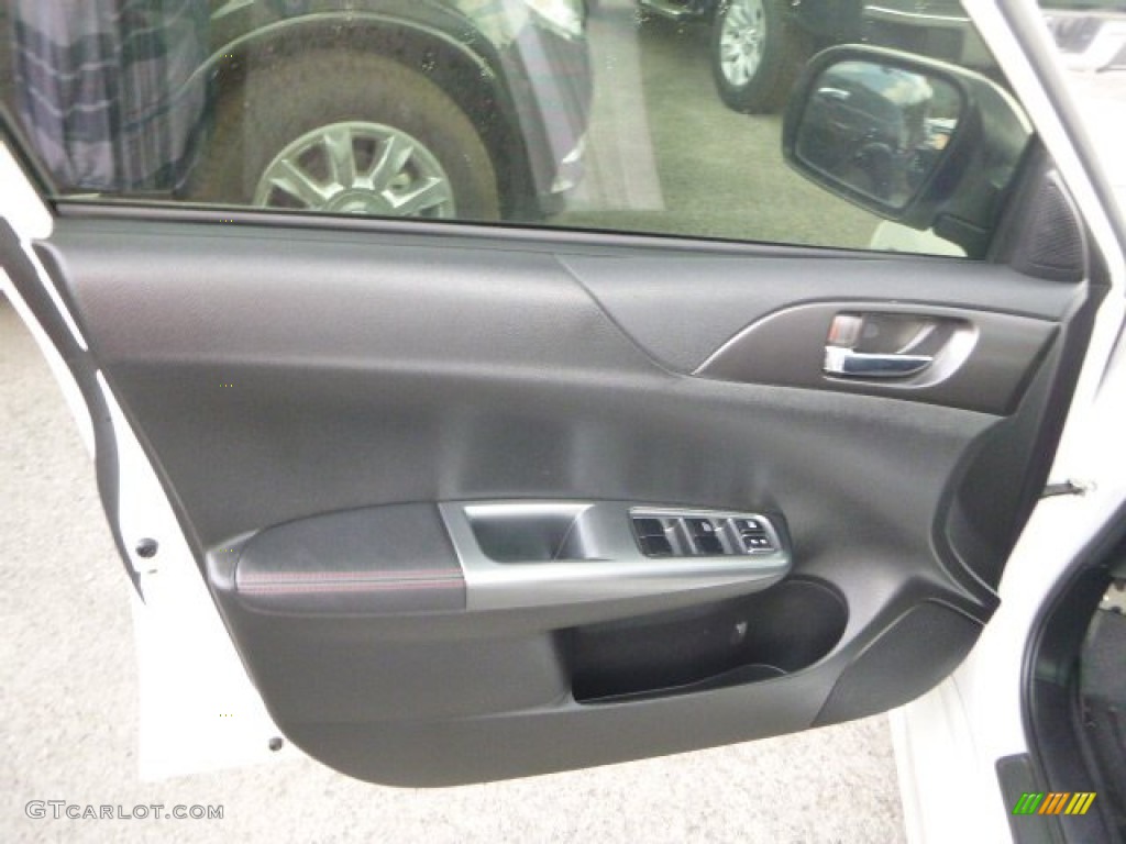 2014 Subaru Impreza WRX Premium 4 Door Black Door Panel Photo #103716099