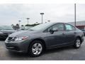 Polished Metal Metallic 2013 Honda Civic LX Sedan Exterior