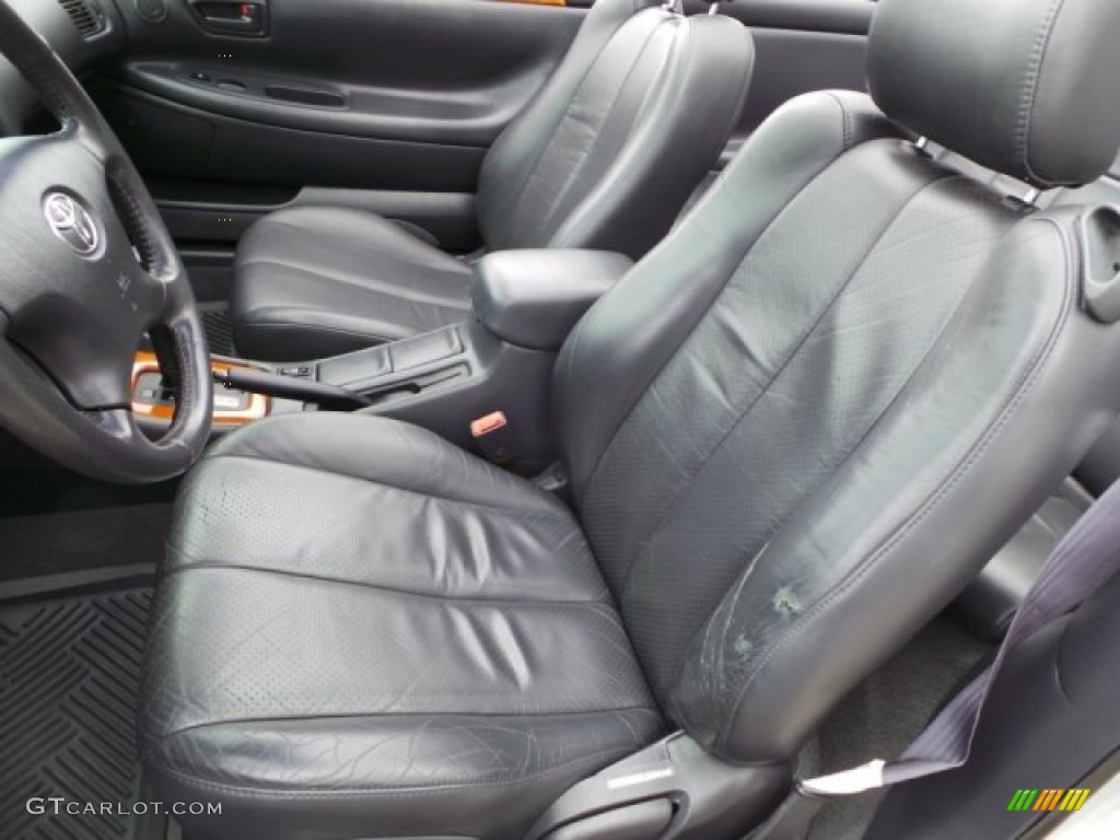 Charcoal Interior 2003 Toyota Solara SLE V6 Convertible Photo #103719314