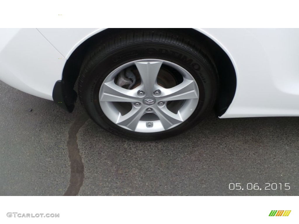 2013 Elantra Coupe GS - Monaco White / Gray photo #8