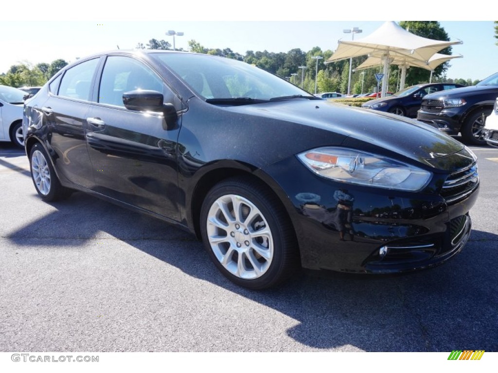 Pitch Black 2015 Dodge Dart Limited Exterior Photo #103723760