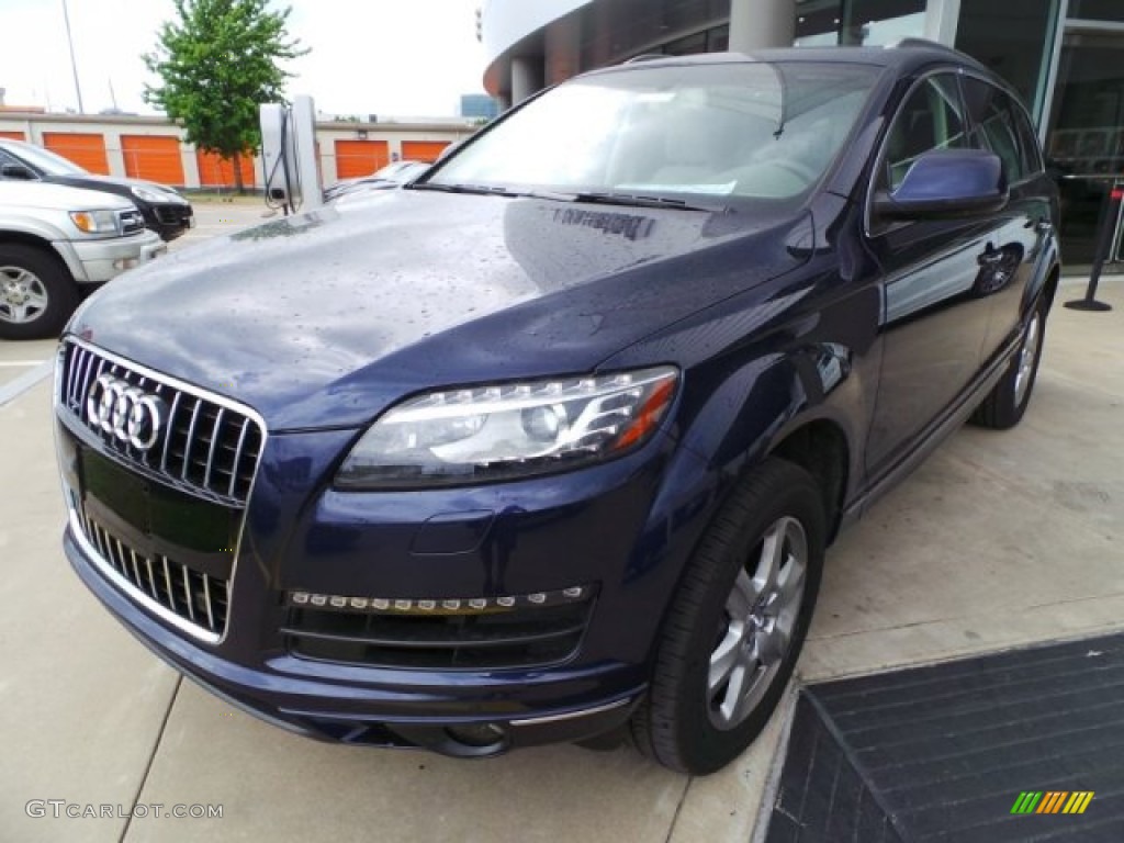 Atlantis Blue Metallic 2015 Audi Q7 3.0 Premium Plus quattro Exterior Photo #103724690