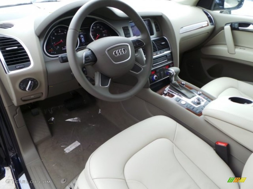 Cardamom Beige Interior 2015 Audi Q7 3.0 Premium Plus quattro Photo #103724870